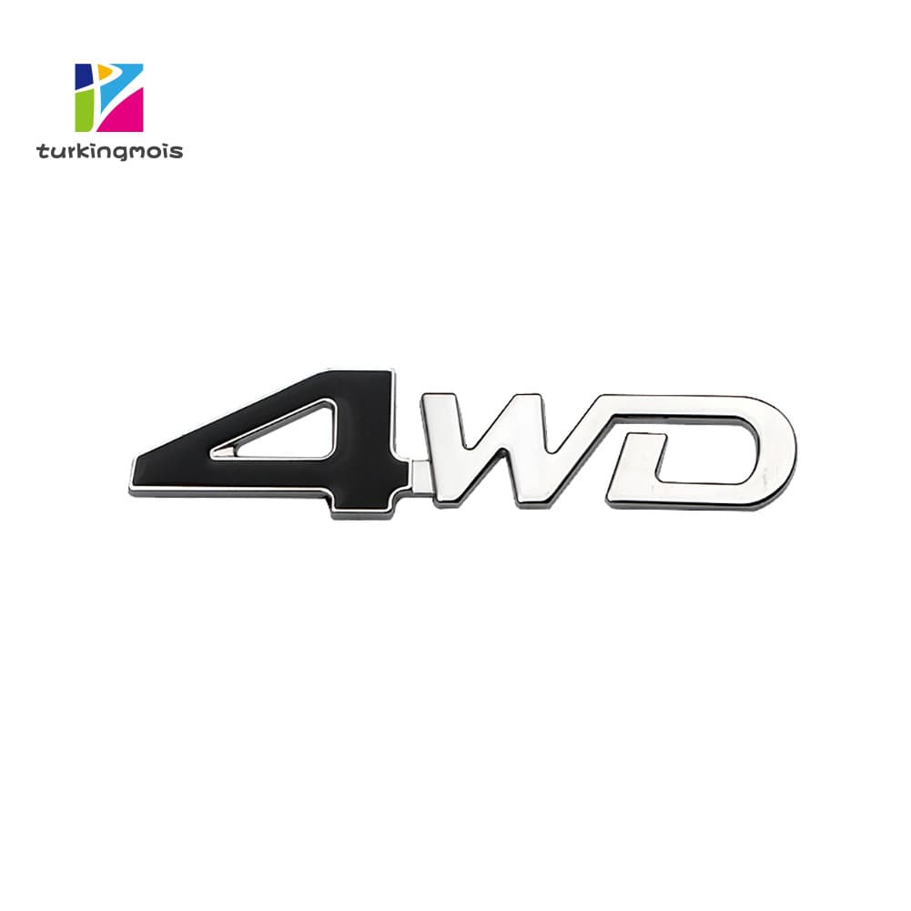 ZTUR_ 1 Pc Adesivos De Carro Sline Sign 4WD Adesivo Fender Decalque Emblema Decoração