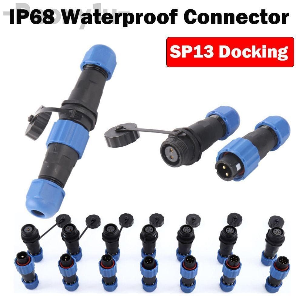 Conector À Prova D'água PEONY , Conectores De Cabo IP68 De Encaixe , De Tomada Fêmea Macho SP13