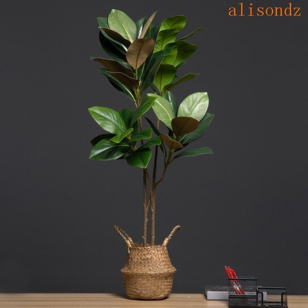 ALISOND1 Simulado Ramo De Árvore De Magnólia , Grande Planta Artificial Artesanal , Plantas Artificiais De 110cm