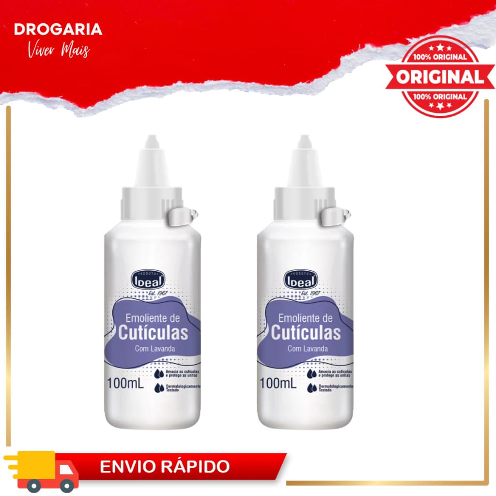 2 UNIDADES AMOLECEDOR CUTICULAS IDEAL 100ML LAVANDA