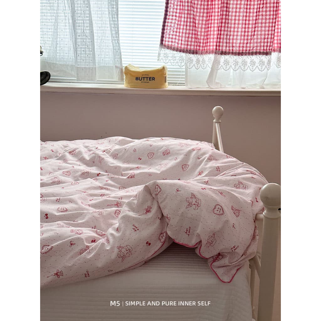 Coreano simples puro algodão 100% algodão 200x230cm colcha capa 150x200 único dormitório cama colcha capa única peça