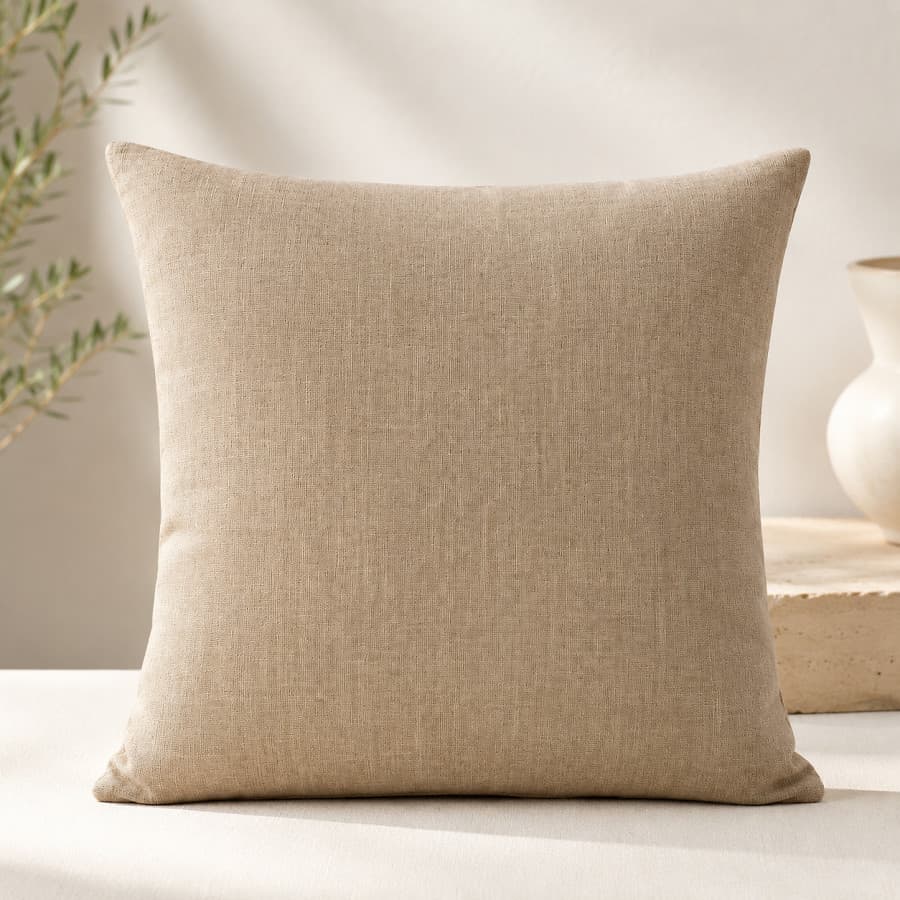 Kit Até 5 Capas de Almofadas Decorativas 45x45cm Linho Premium Texturizado para Sofá Sala e Quarto