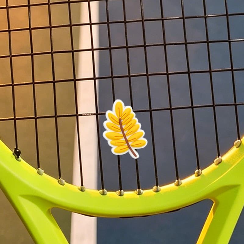 Raquete de tênis amortecedor dos desenhos animados botão amortecedor de tênis partículas à prova de choque tira Silicone