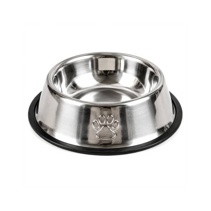 Kit 03 Comedouro Bebedouro Inox Redondo 15cm Cães e Gatos