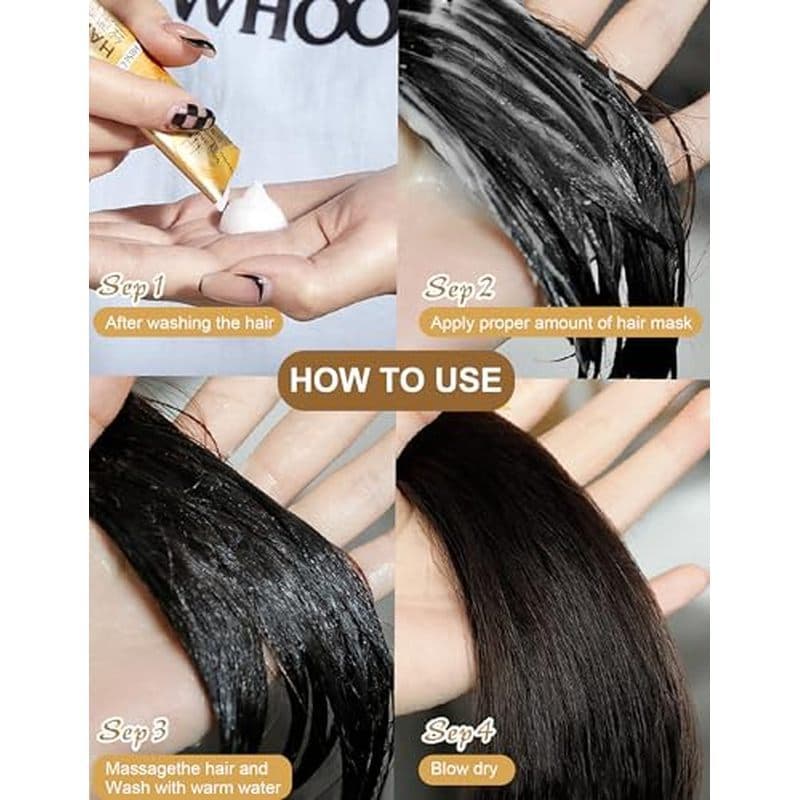 Máscara Capilar Tamanho Viagem 20 Unidades (10ml Cada) Para Cabelos Secos E Danificados & amp ; Cabelo Crespo | Mini Inf