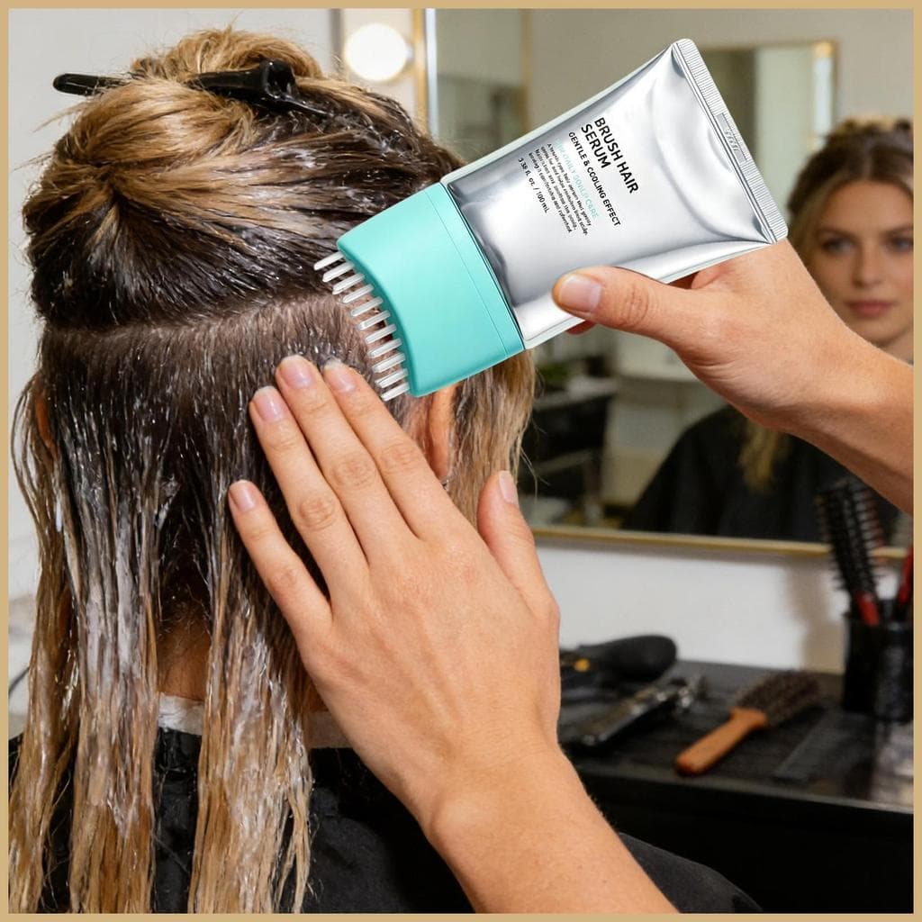 Líquido De Fortalecimento Do Cabelo 100ml Nutritivo Refrescante Escova Embutida Fortalecer Solução De Para Homens Mulher