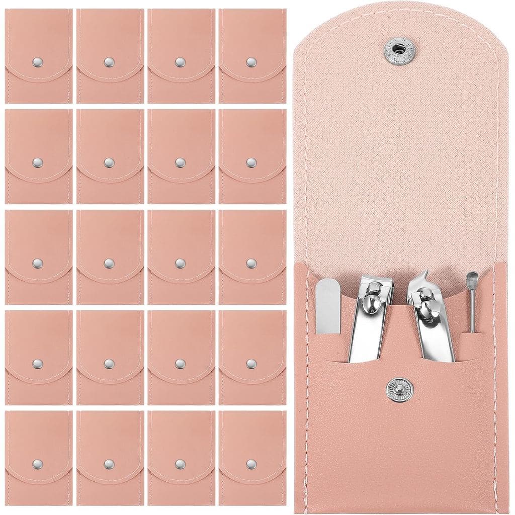 Conjunto de 20 cortadores de unhas, kit de manicure em grande quantidade, 4 em 1, mini kits de manicure em grande quanti