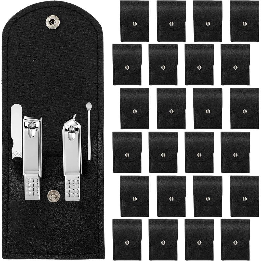 Lasnten 24 Peças Kit de Manicure para o Dia dos Namorados, Conjunto de Cortadores de Unhas, Kit de Cuidados com as Unhas