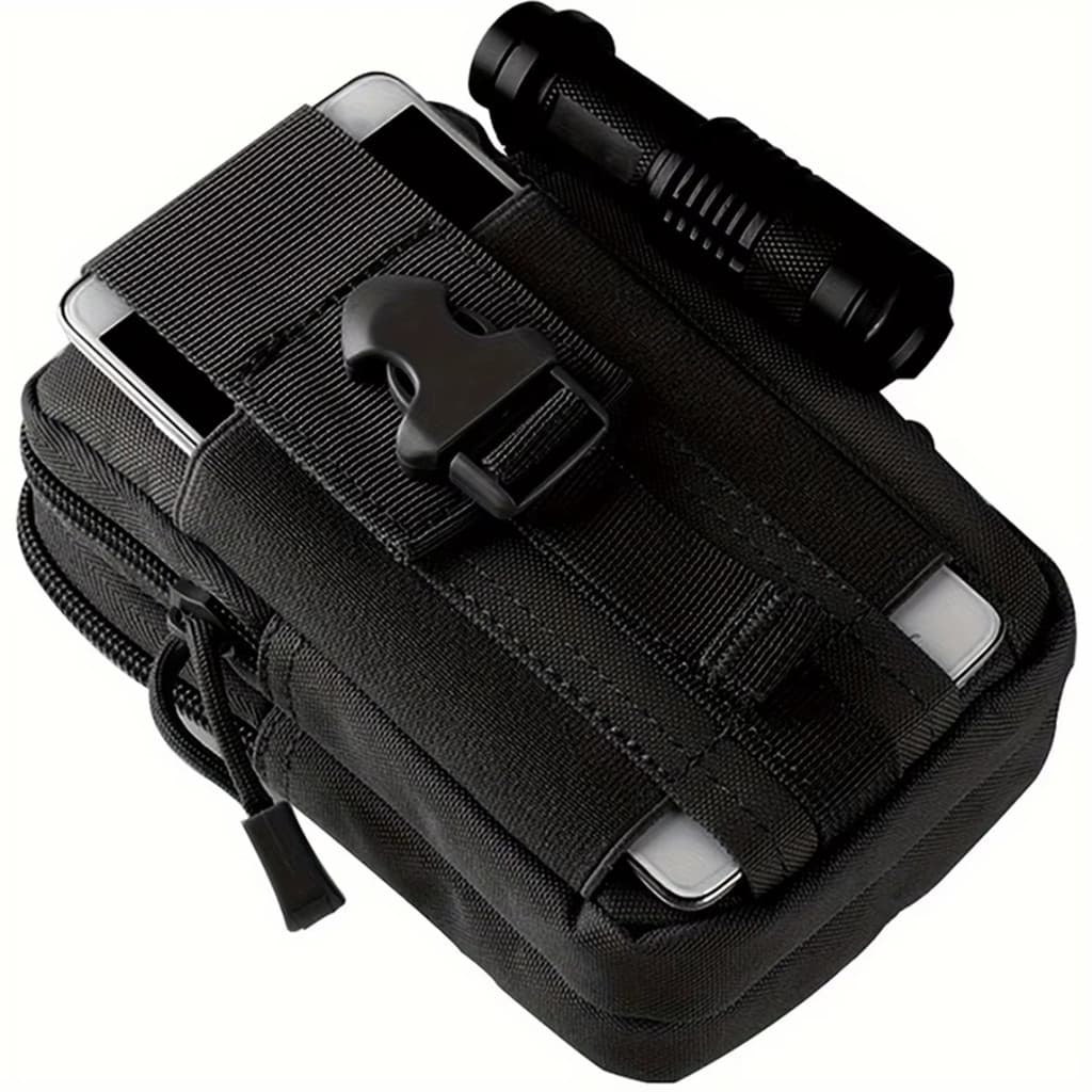 Bolsa Bag Cintura Tática Compacta Molle Multifuncional com alça