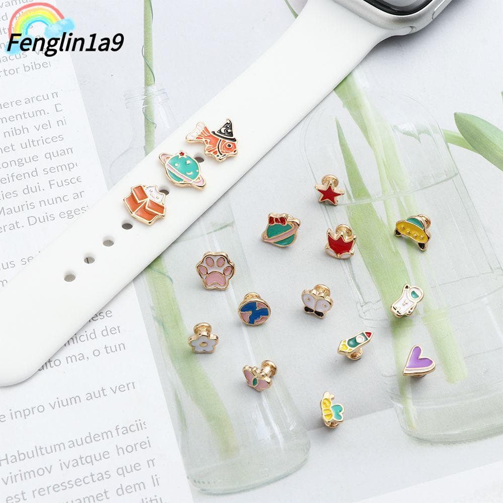 FENGLINA Pulseira Decorativa Encantos De Silicone Para Esportiva Multistyle Relógio Ornamento
