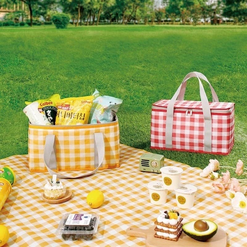 Bolsa Térmica Dobrável Conserva Alimentos Bebidas Lanche Gelo Praia Mercado Viagem