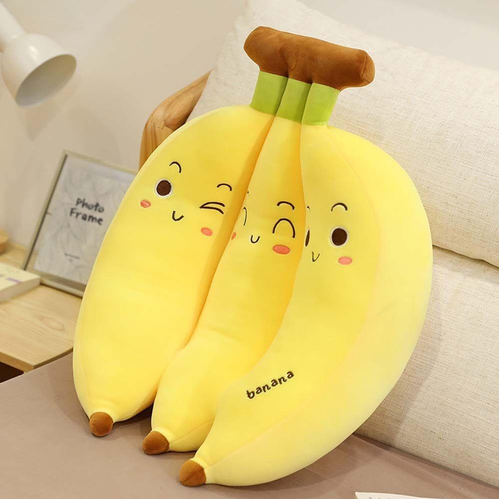 TIANCHUANG Frutas Brinquedos De Pelúcia 35CM Bonito Decoração Para Casa Almofada Crianças Presentes Banana Boneca