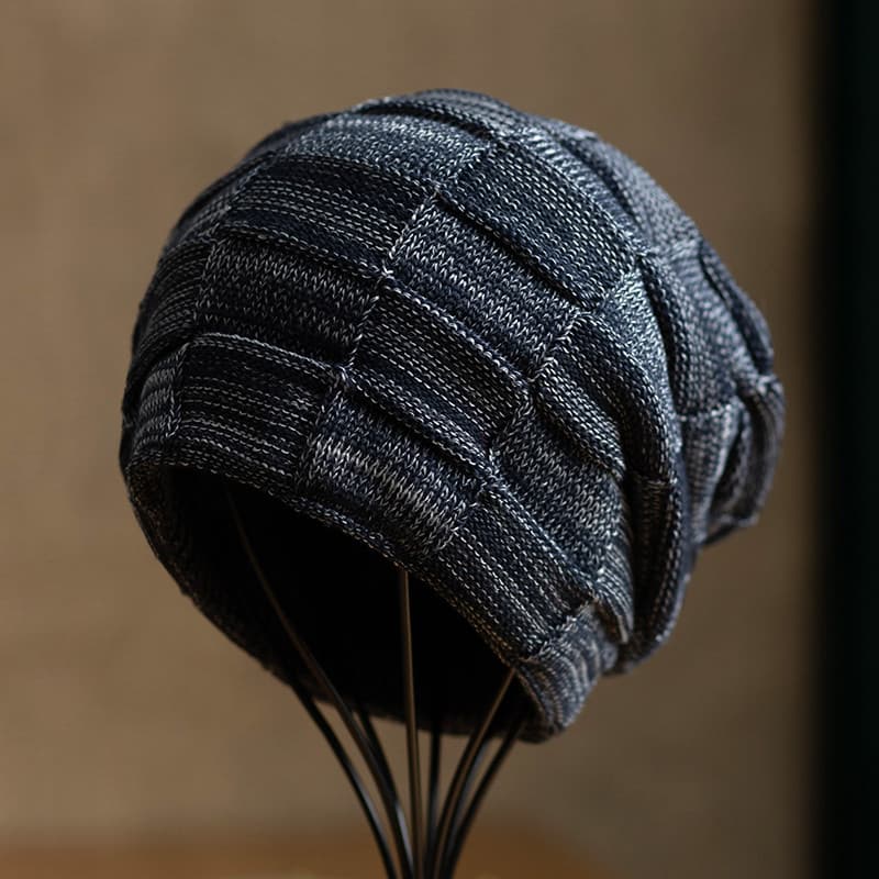 Chapéu masculino inverno quente 2025 na moda versão coreana bonito inverno Baotou malha chapéu de lã inverno masculino