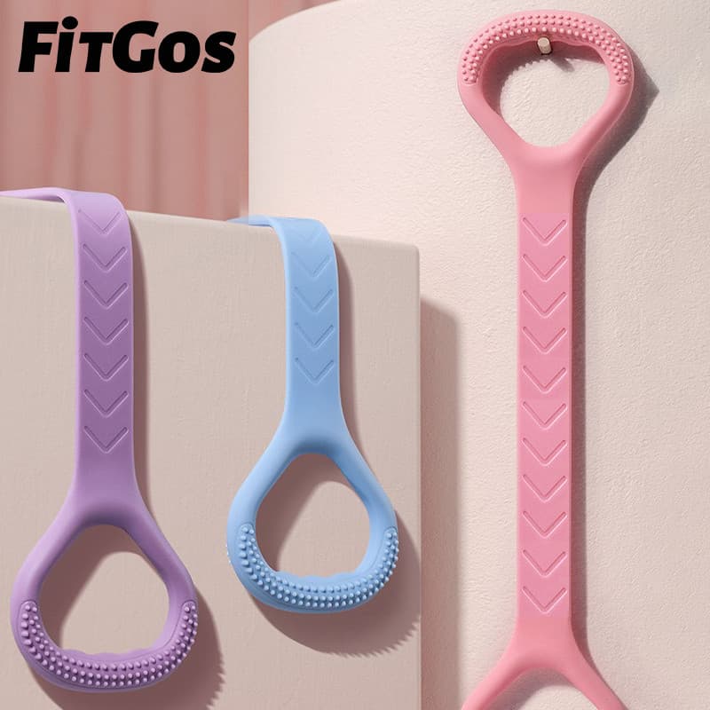 Fitgos tensor de 8 caracteres, Fitness em casa, ombro aberto, bela costas, treinamento de alongamento, faixa elástica, c