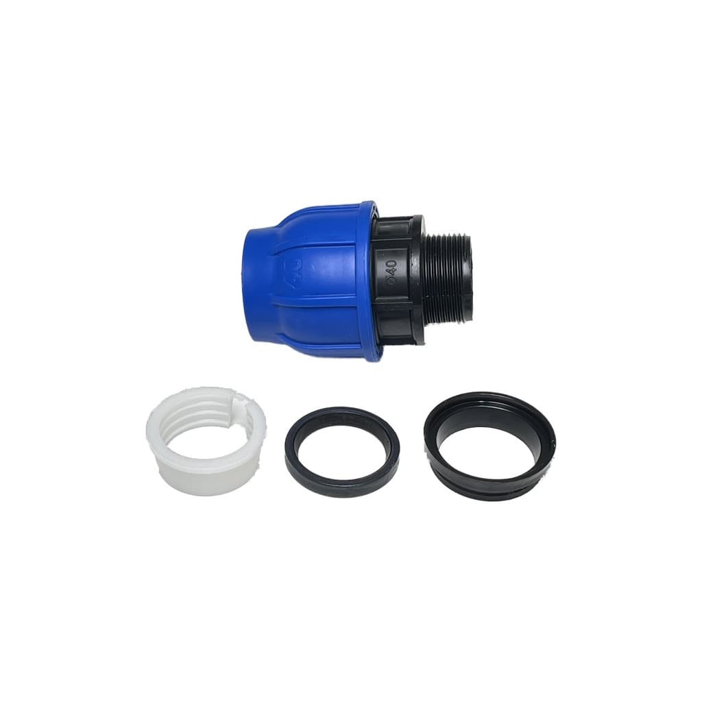 Adaptador Pead 40mm X 1.1/4" Rosca Macho Irritec