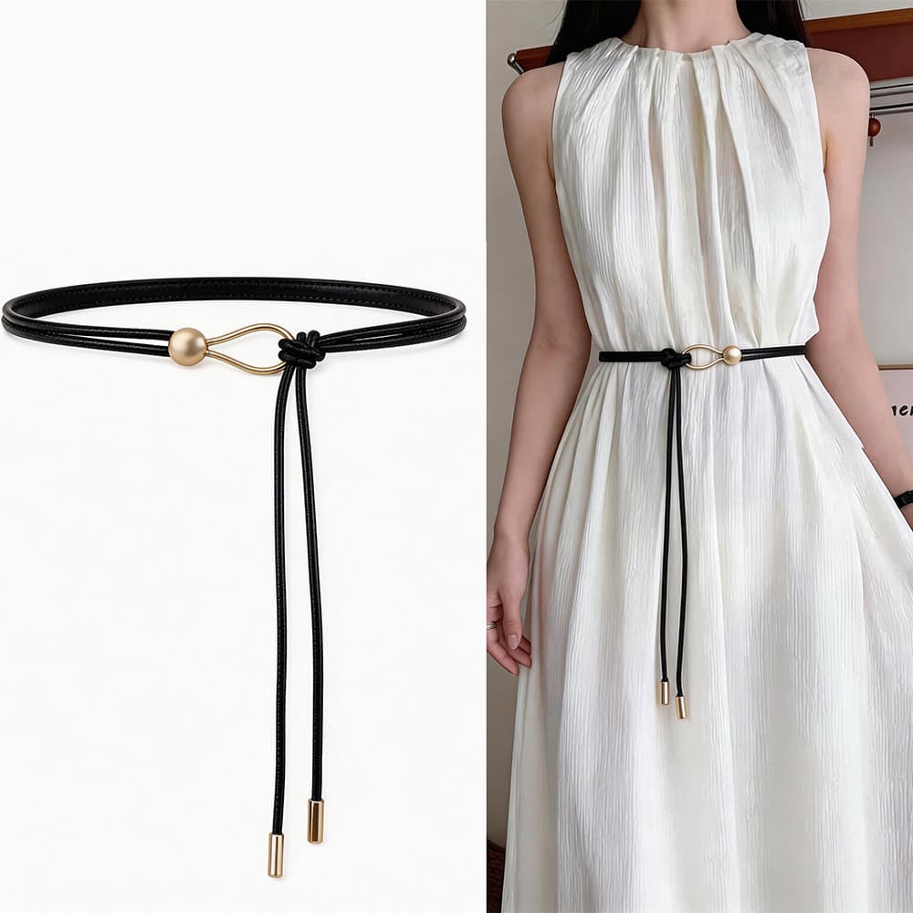 Cinto Fino Para Mulheres , Alça Versátil De PU , Decoração Artística vintage , Pares Com Saias , Vestidos E Camisas , De