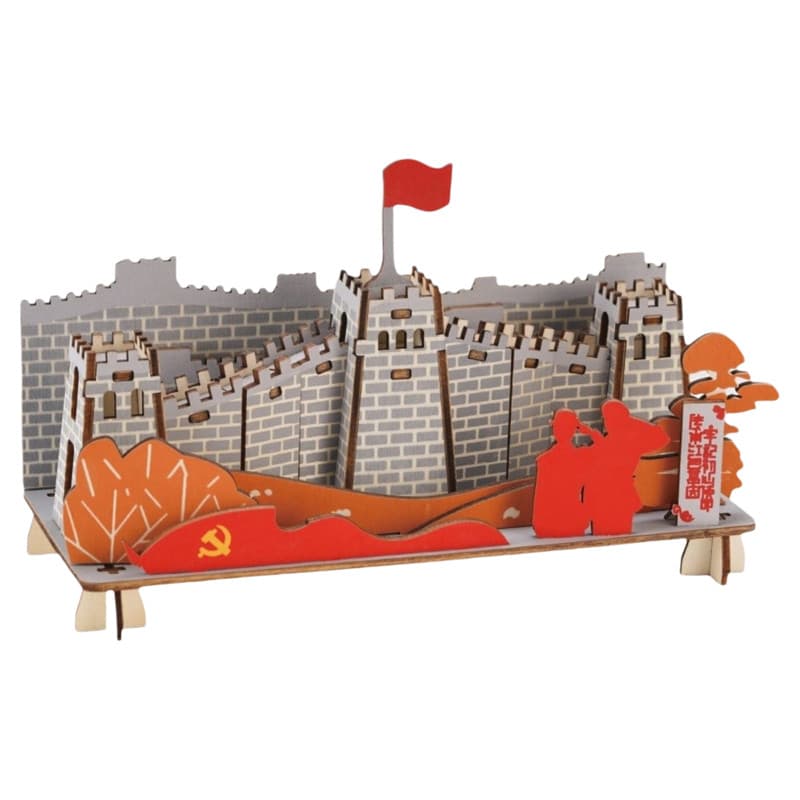 Grande parede 3D tridimensional quebra-cabeça brinquedos educativos de madeira crianças artesanal DI montado modelo educ
