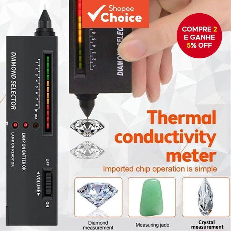 Profissional De Alta Precisão Led Diamante Tester Caneta Jóias Gem Seletor Ferramenta Identificação Para Ouro Jade E Tes