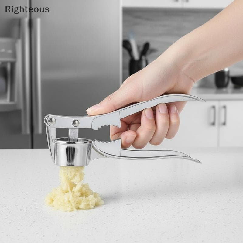 Prensa De Alho Direita , Espremedor Triturador De Cozinha À Prova De Ferrugem Premium Com Alça Ergonômica , Gengibre Boa