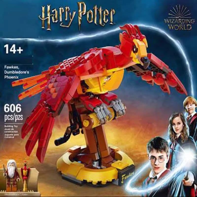 606 PCS Lego Blocos de Construção Harry Series Dumbledore Phoenix Fox Crianças Montadas Brinquedo Presente