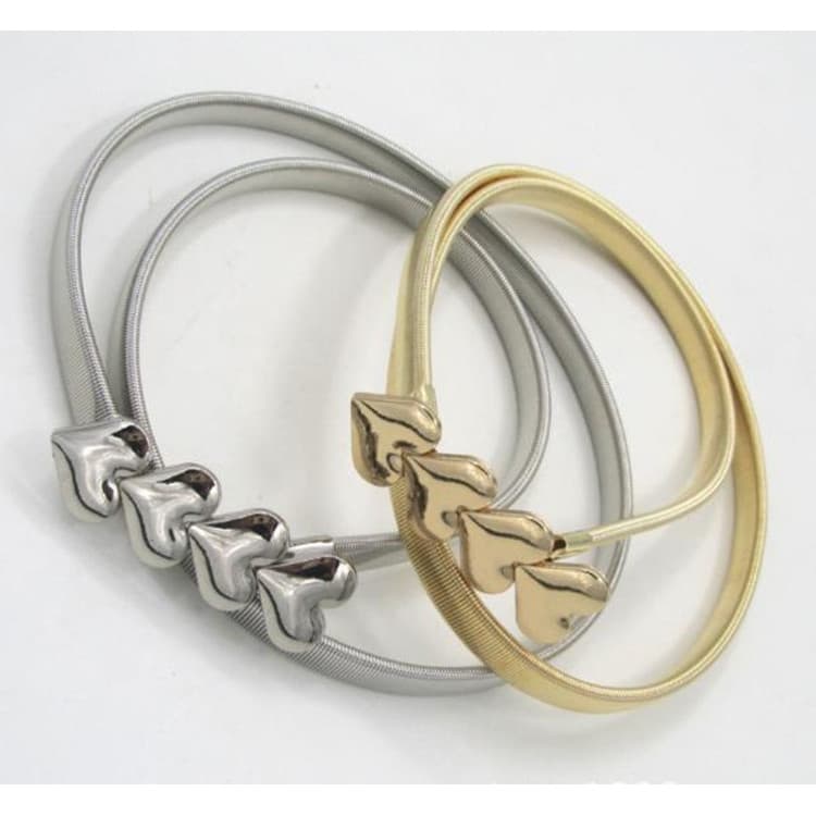 Estoque pronto Real Shot Metal Elástico Cintura Corrente Série Loja de Roupas Compra Fornecimento Senhoras Flecha Fina A