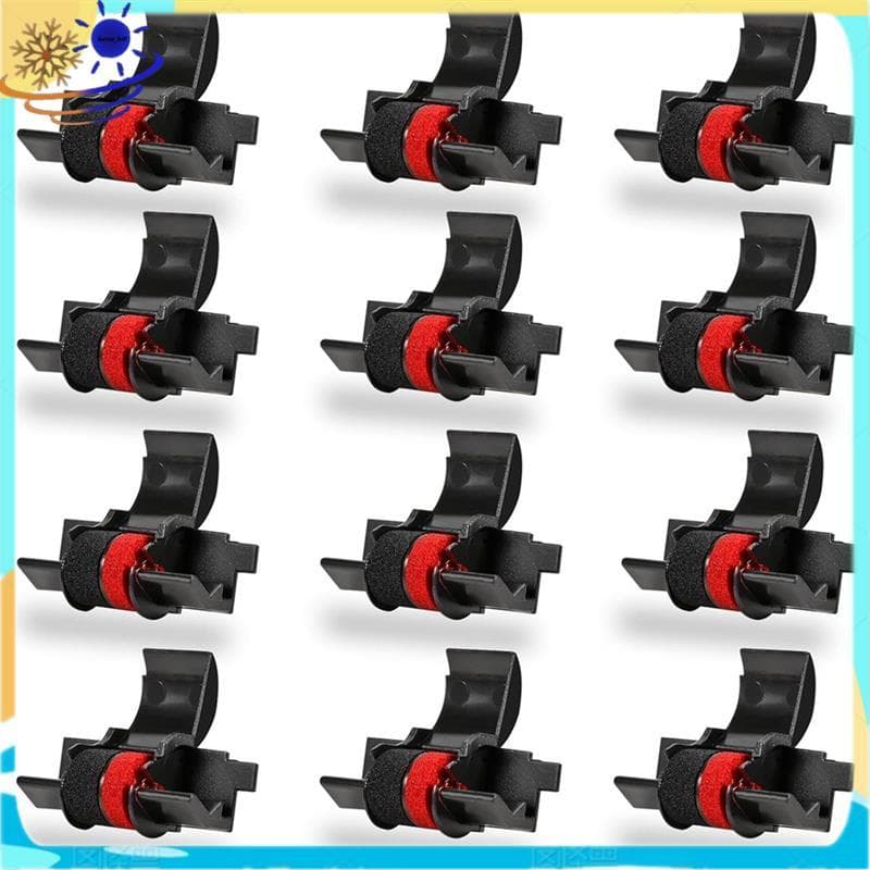 [Le's Shop] Fita De Tinta Para Calculadora IR-40T-100tm-170RC P23-Dhv , De 12 Pacotes Vermelha/Preta