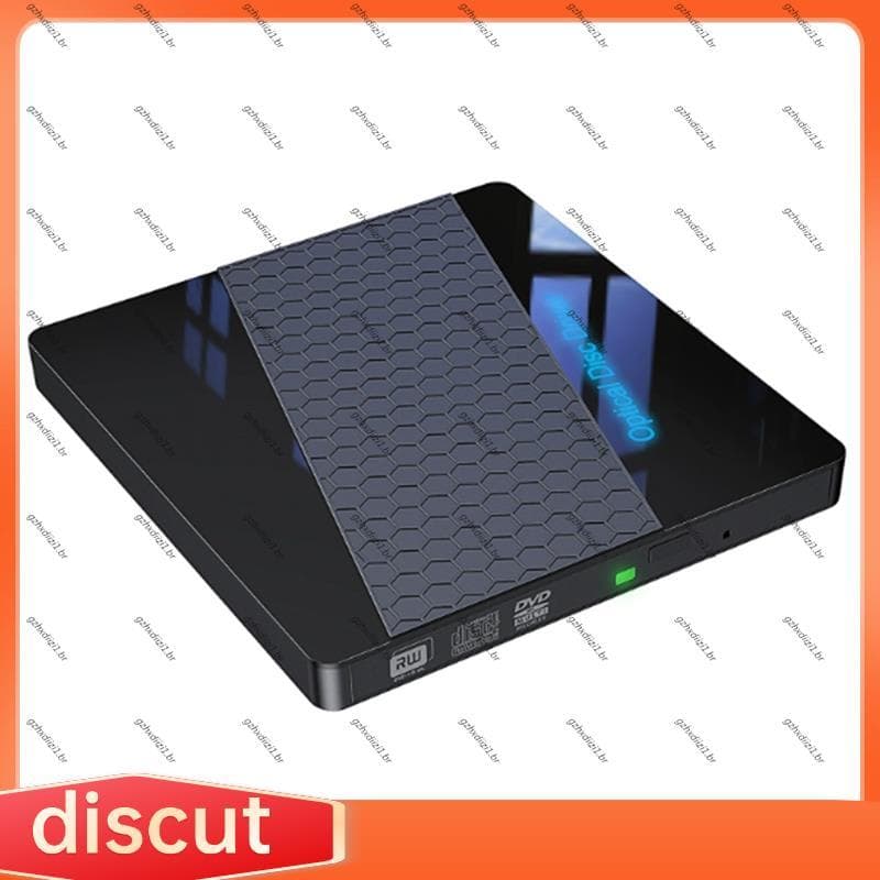 [gzhxdiizi1] Unidade Externa De DVD/CD Portátil Para Notebook/Gravador De Computador Dispositivo Externo De Óptica