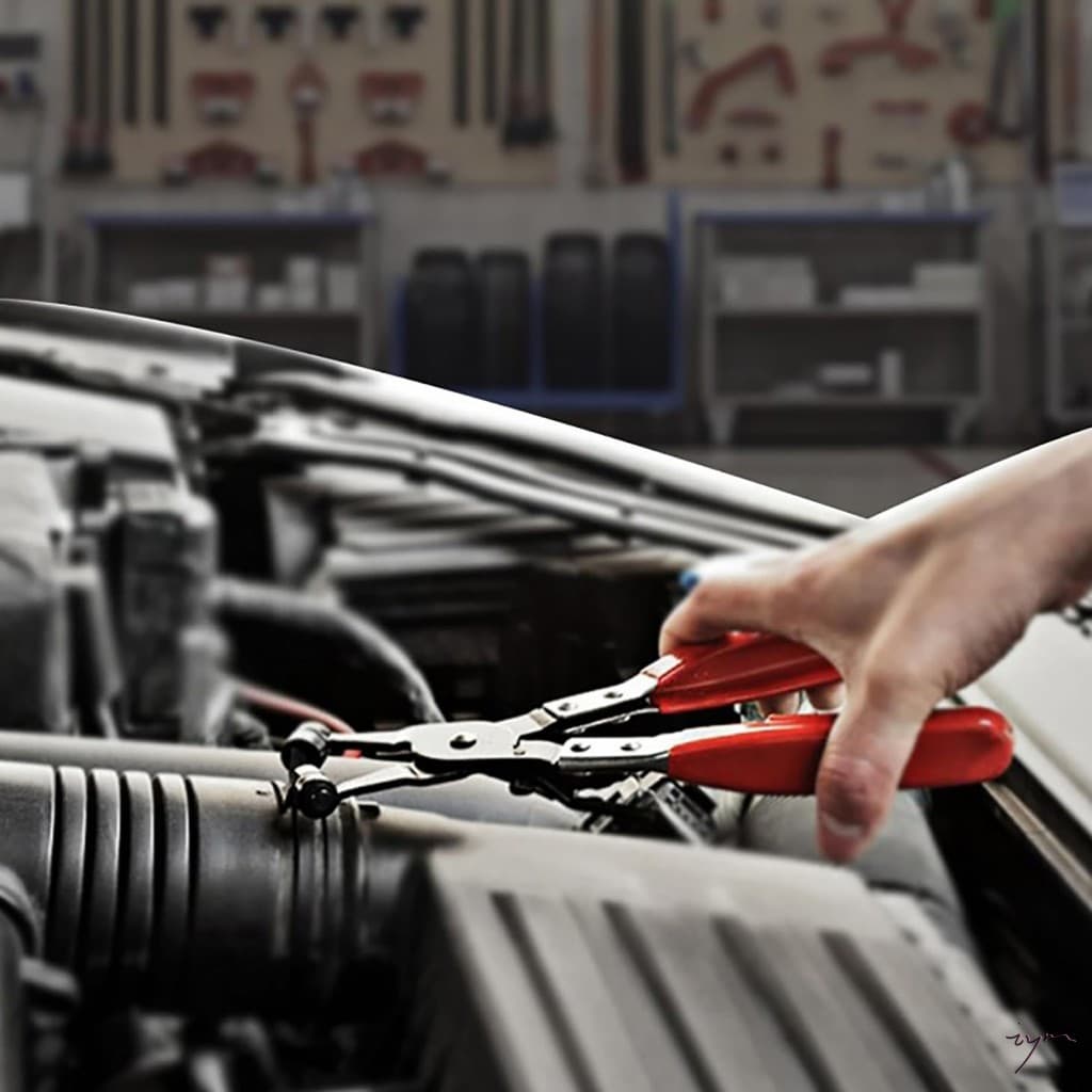Alicate De Braçadeira De Mangueira Resistente-Ferramenta Profissional De Reparo De Automóveis Para Instalação De Remoção