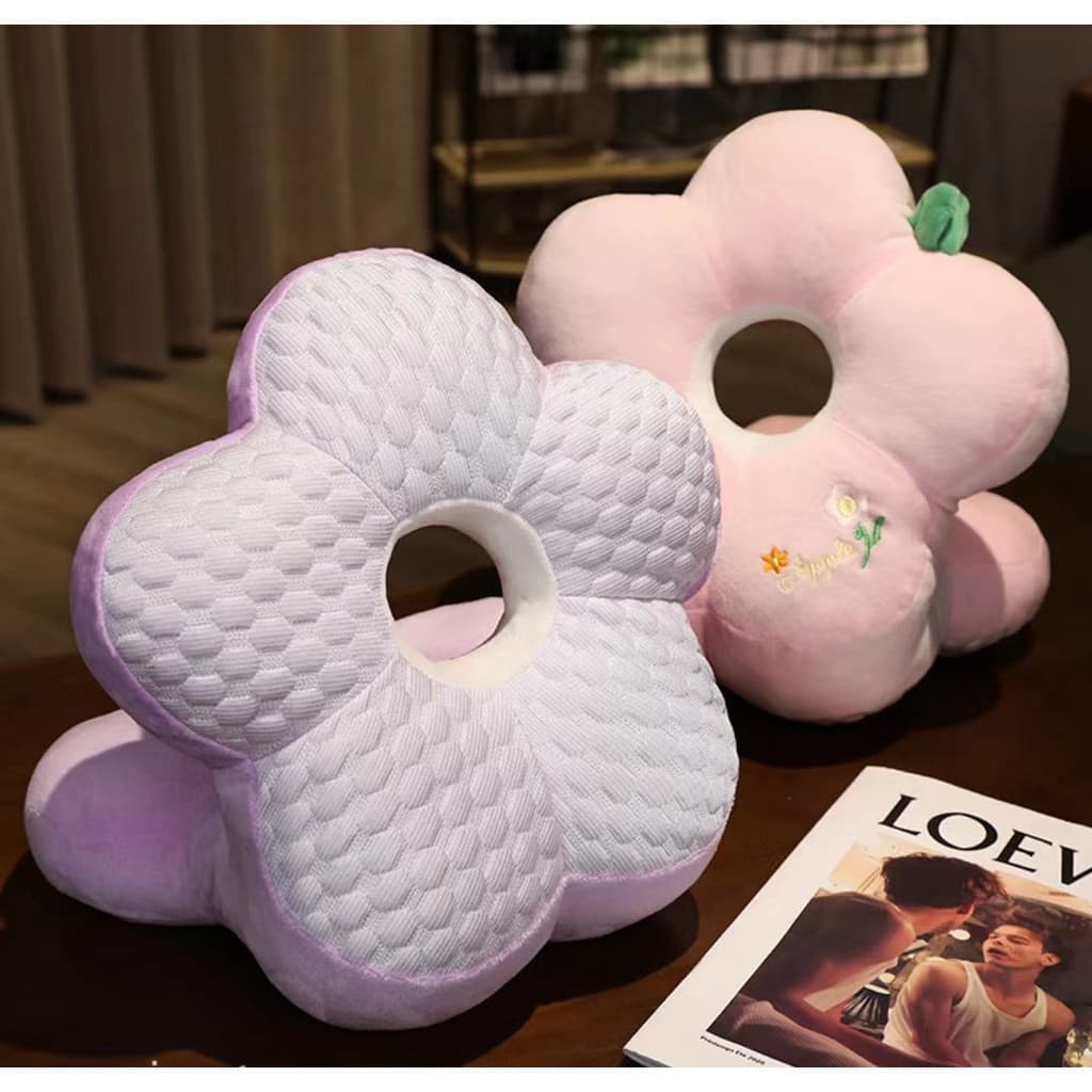 Travesseiro de cochilo de flores para estudantes da escola primária, travesseiro de dormir deitado, mesa de dormir, trav