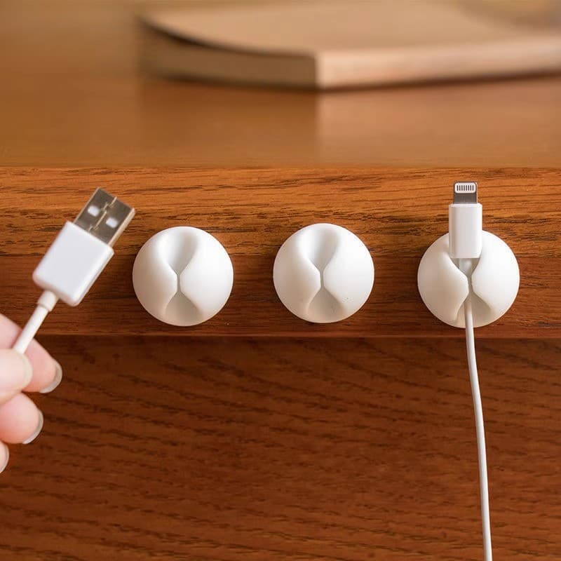 Organizador de cabos de mesa, armazenamento de cabos de dados, suporte de cabo de carregamento, clipe de cabo fixo, ades