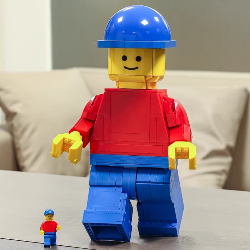 Compatibilidade 40649 versão ampliada minifigura masculino feminino criança montado blocos de construção jogar condado a