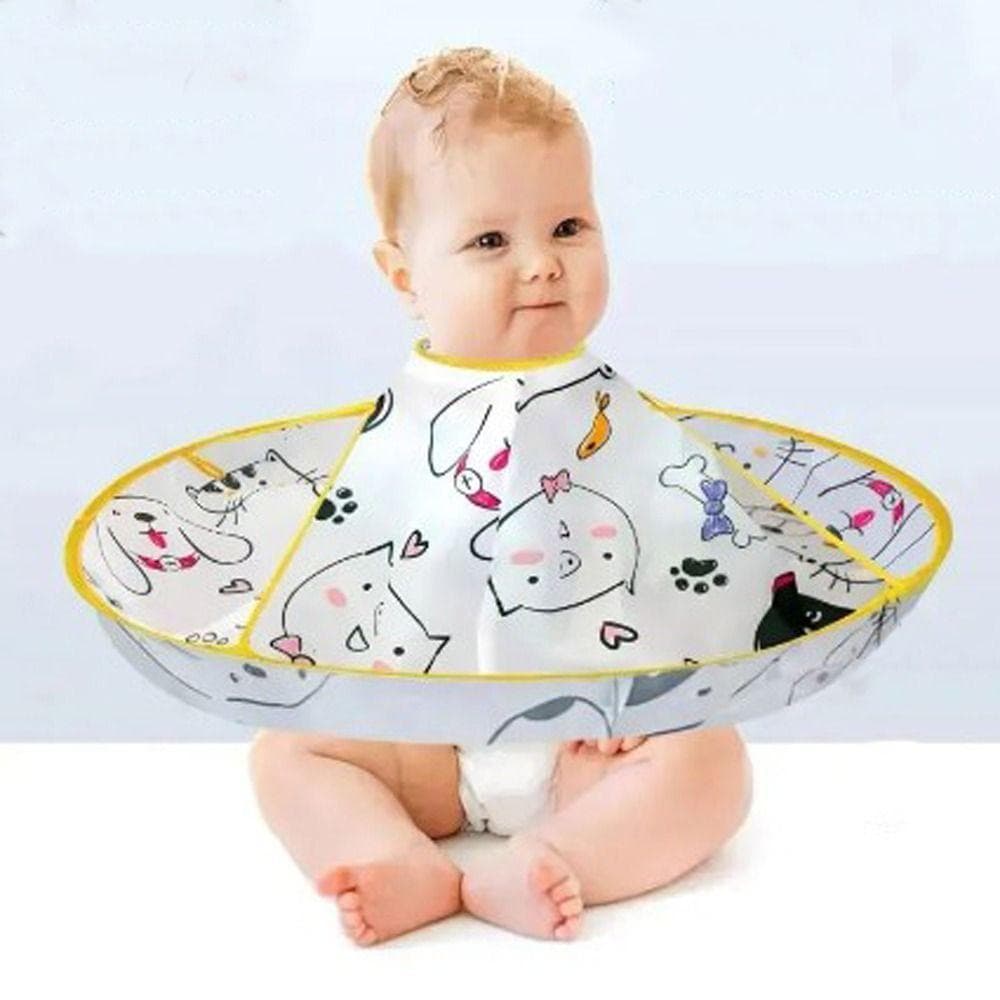 Vestido De Corte De Cabelo , Capa Dobrável À Prova D'água Para Infantil De Avental De Cabeleireiro Respirável