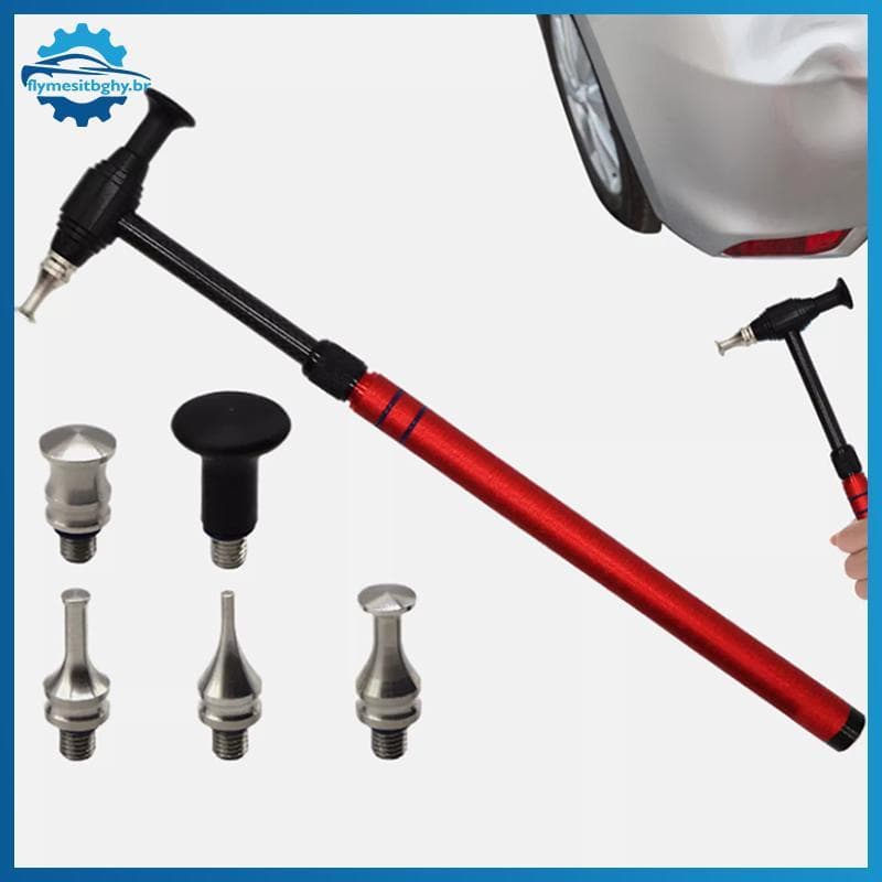 flym Carro Paintless Dent Reparação Ferramentas Comprimento Ajustável De Carbono Liga Acessórios Do Martelo Pdr Fibra Ti