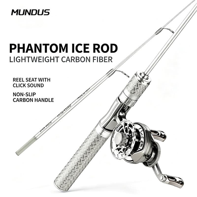 Mondes Crucian Carp Bridge Vara de pesca Jangada Vara de pesca no gelo Vara de pesca de inverno Vara de pesca apenas 71g