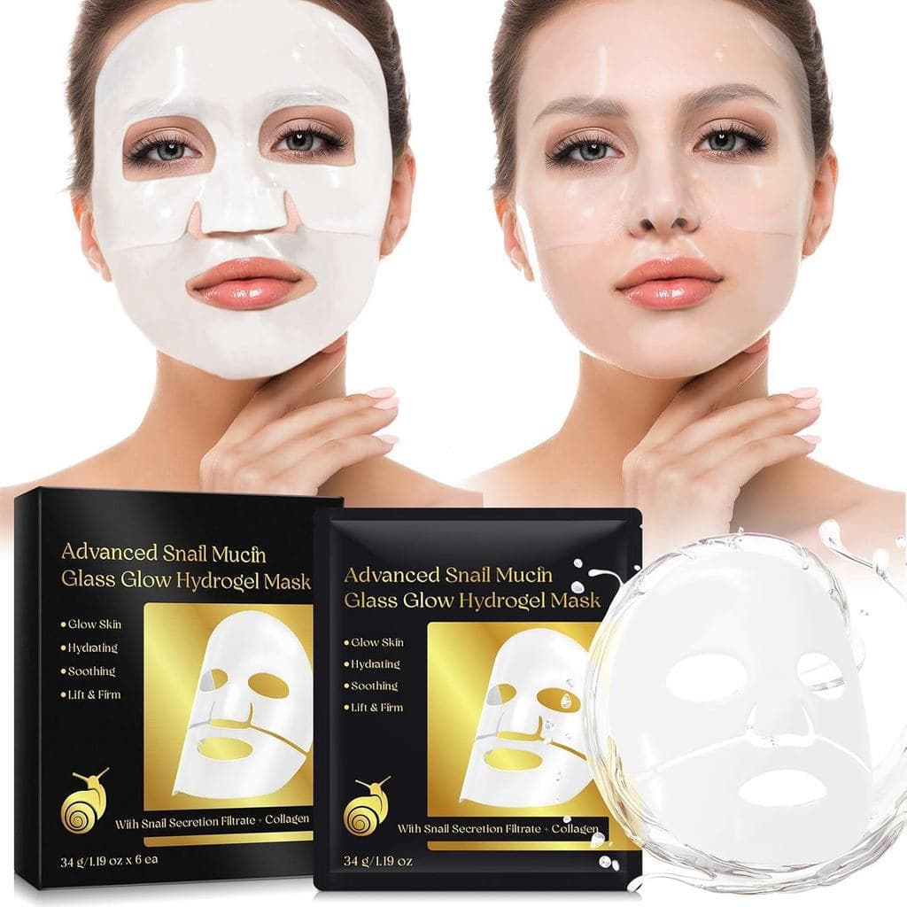 Máscara de Hidrogel com Mucina de Caracol para Brilho da, Máscaras Faciais de Colágeno para Cuidados com a, Má