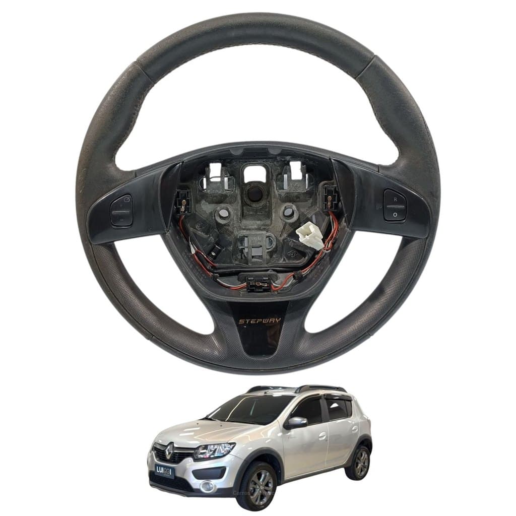 Volante direcao comandos renault sandero stepway 1.6 2017