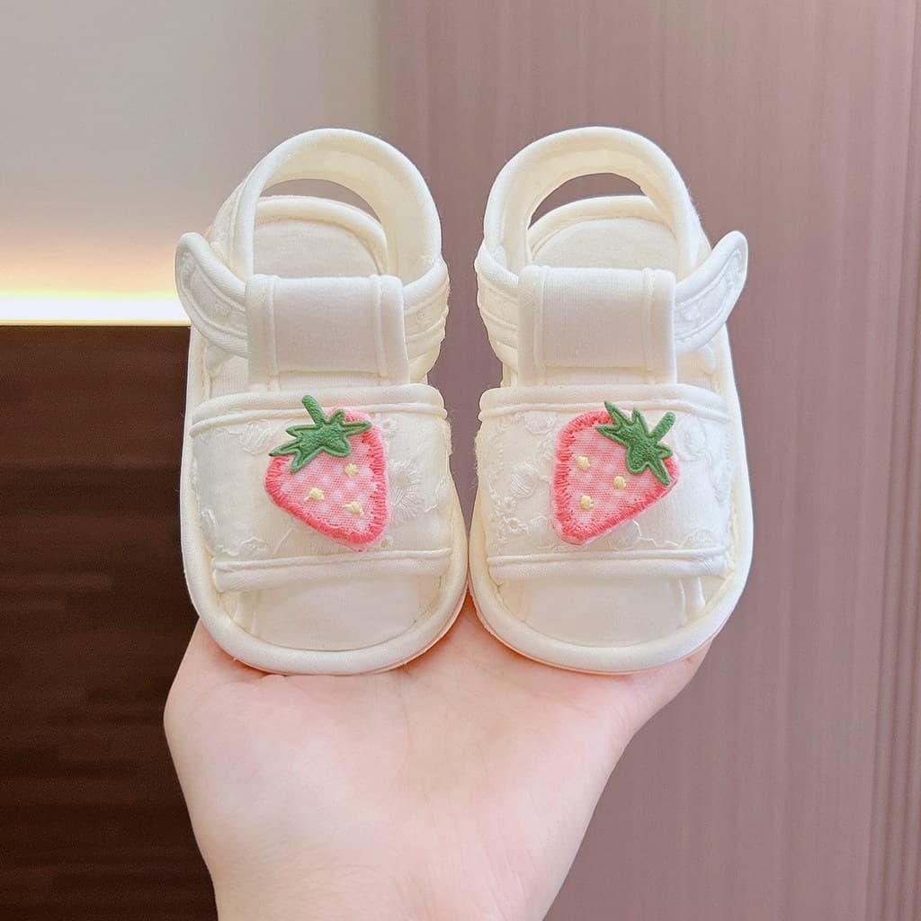 Verão bebê menina sapatos 0-6-12 meses respirável sola macia antiderrapante sapatos escolares sandálias do bebê respiráv
