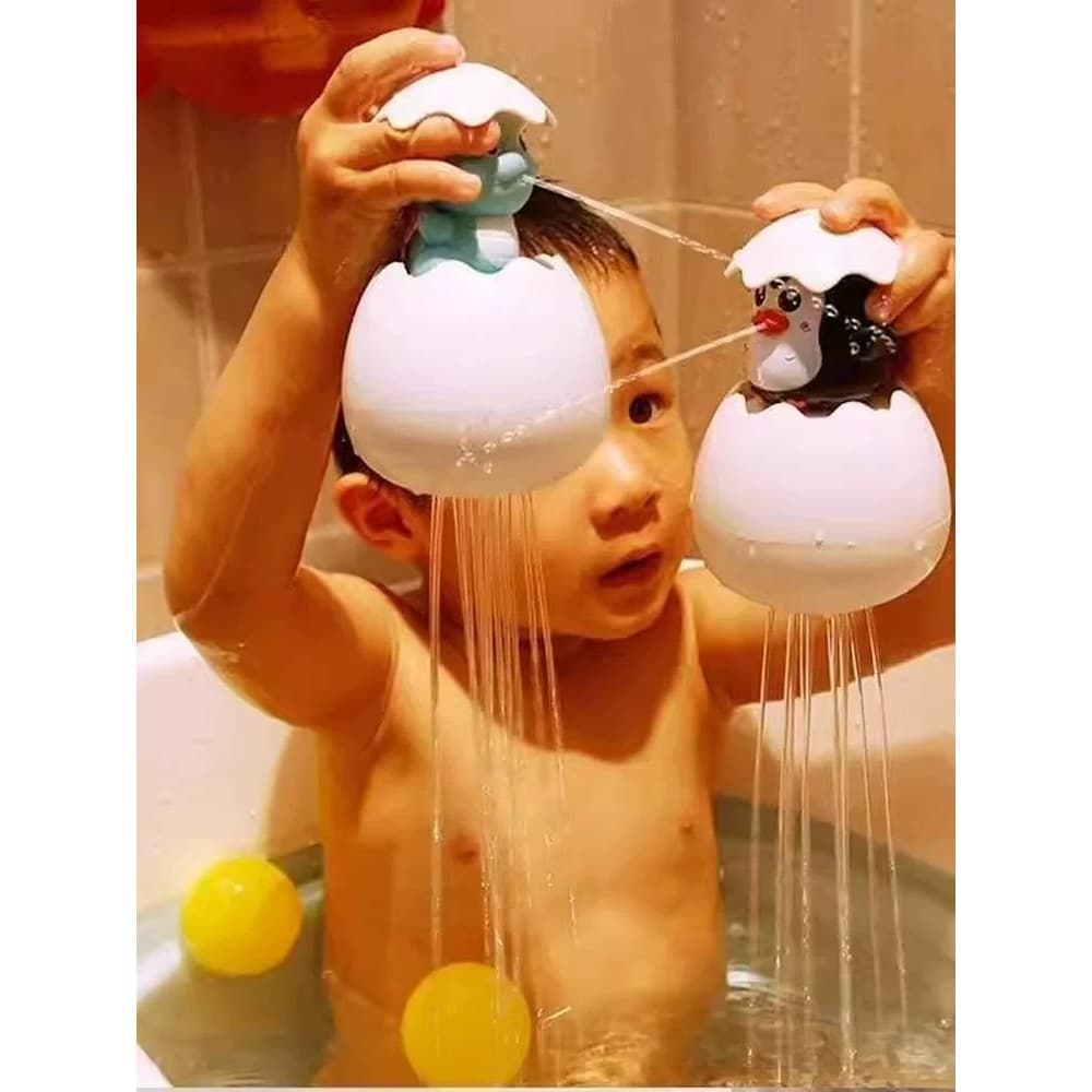 Pequeno pato amarelo chuveiro brinquedo de banho do bebê pequeno mês idade bebê banheiro jogando Spray água dinossauro o
