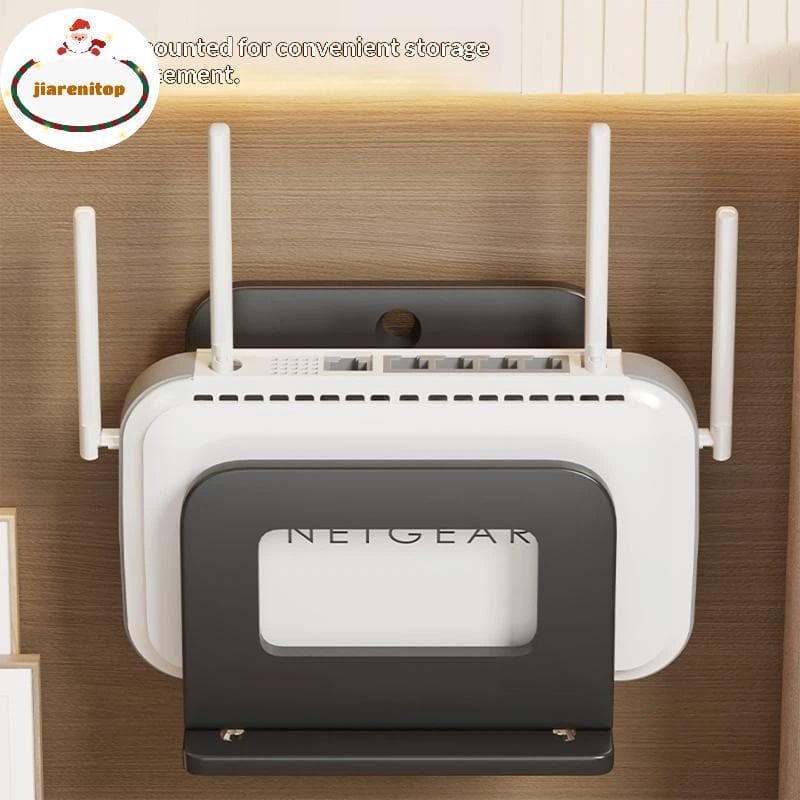 jiarenitop Suporte De Montagem Em Parede Para Dispositivo Pequeno Ajustável Roteador Modem TV Box br