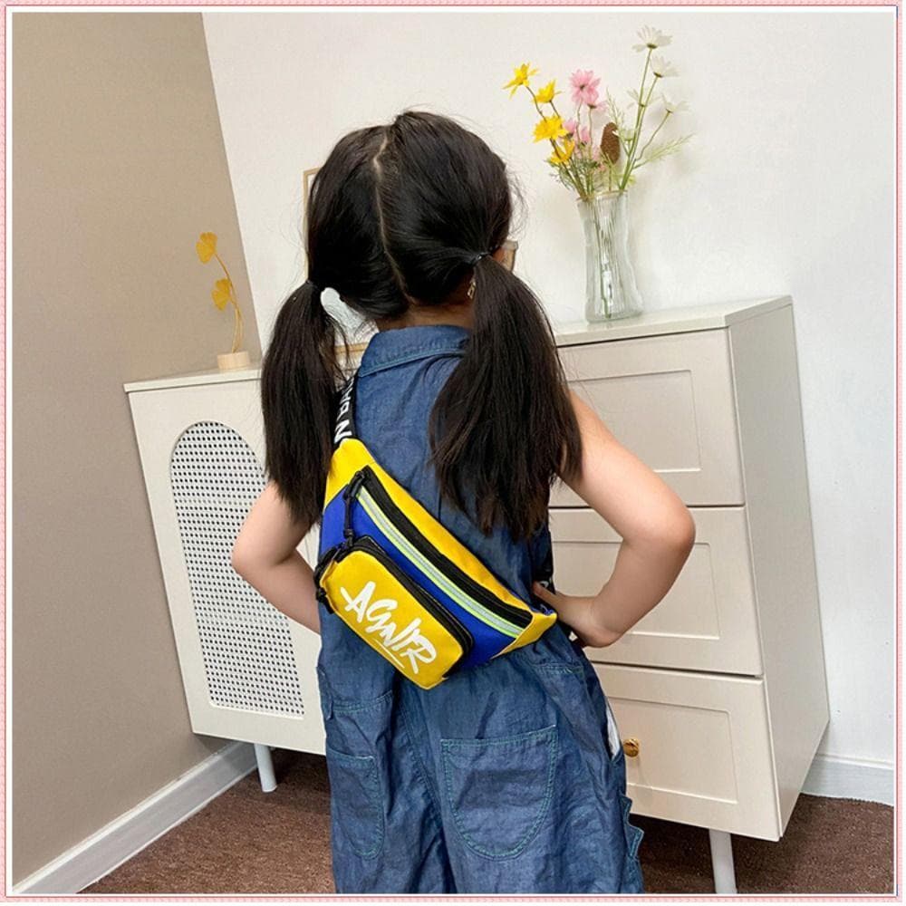 Mini Bolsa De Cintura , Banana Com Letras Crossbody Fofa E Durável Para Meninos