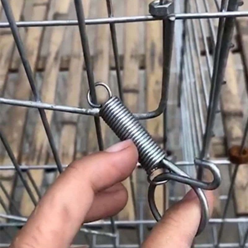 Gaiola porta mola gancho reprodução frango pombo coelho codorna Pet gaiola porta fixação gancho multifuncional pórtico p