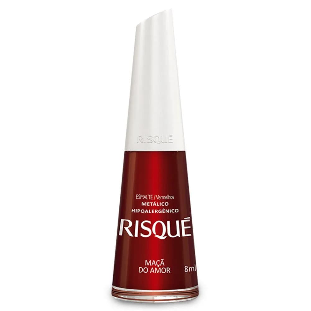 Esmalte Risque 8ml Maçã Do Amor Metalico