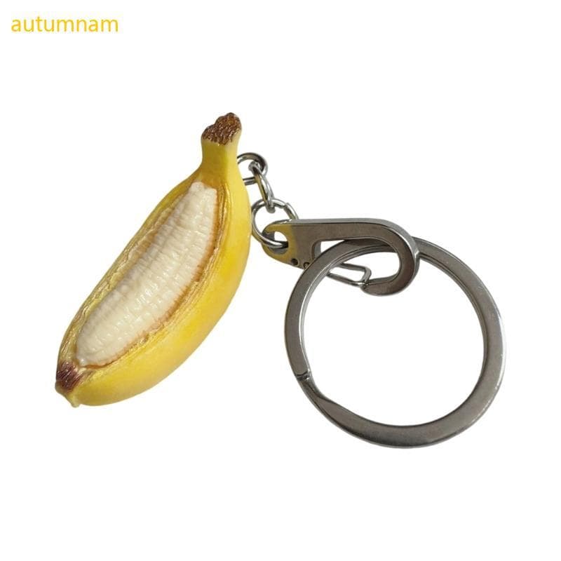 Chaveiro Com Pingente De Banana Amarela Autumnam Para Chaves De Bolsas E Uso Diário De Transporte