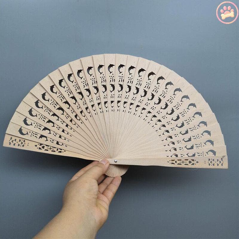 Carro Leques Dobráveis Chineses Perfumados Ventiladores De Madeira Ocos Mão Portátil Decoração De Viagem Fãs Quarto Vara