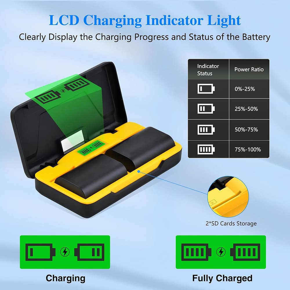 NP-FW50 battery pack suitable for Sony Alpha camera A6400 ZV-E10 A6000 A6100 A6500 A6300