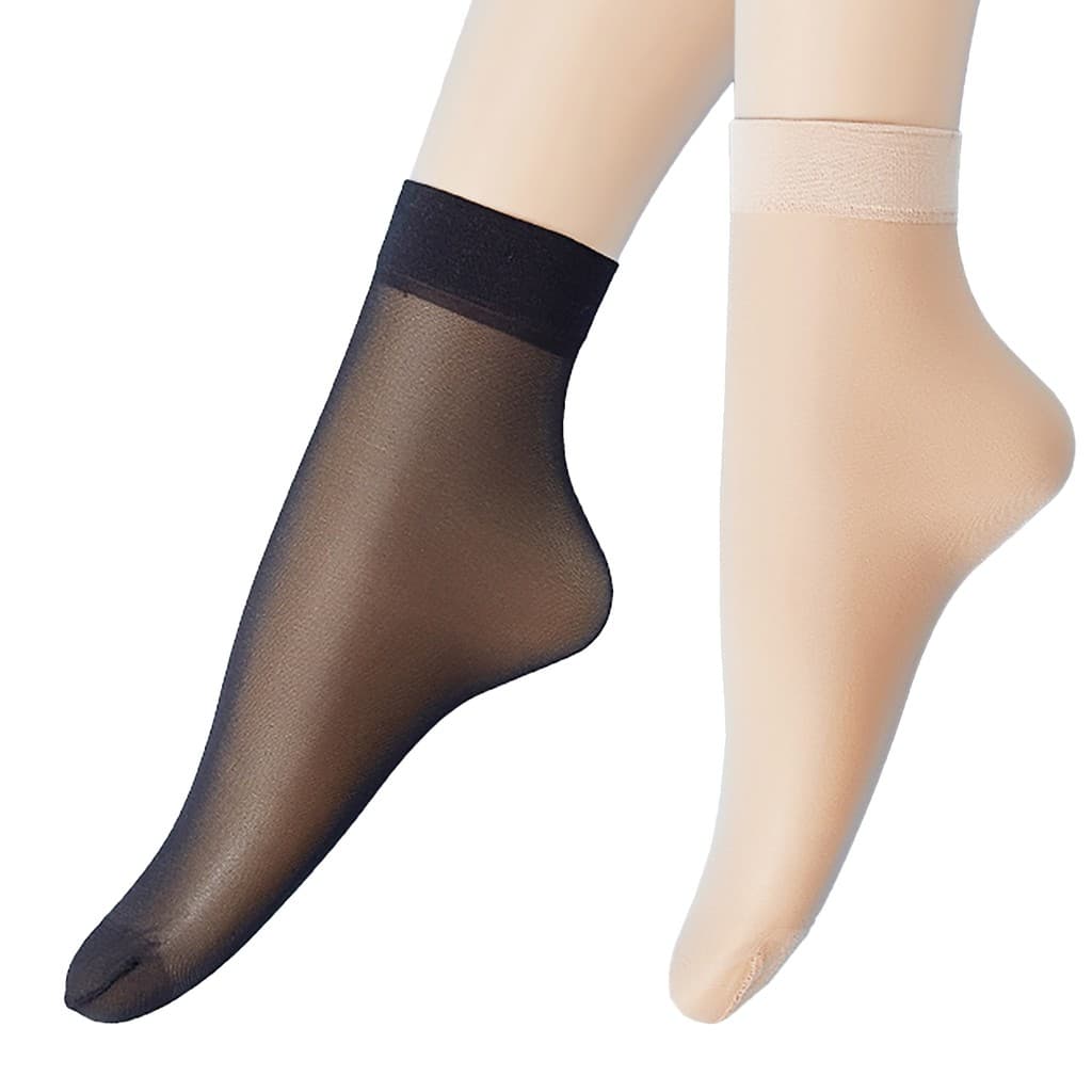 kit 10 Pares Meias Feminina Fina Soquete Social confortável Tornozelo Tamanho 35-40