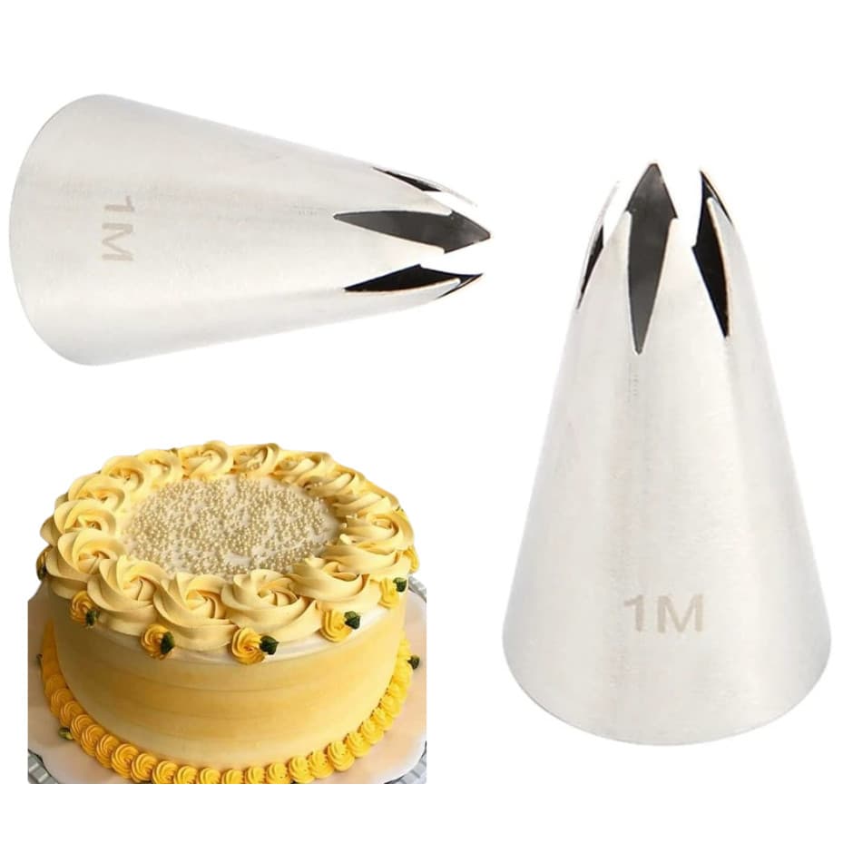 Bicos Para Confeitar Pitanga 1M 2 unidades Inox grandes