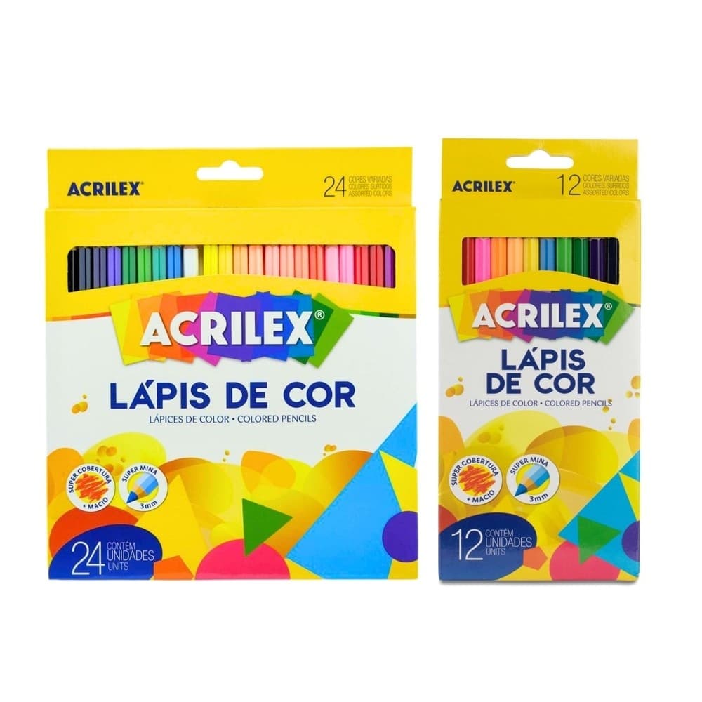 Lápis de Cor Acrilex - ESCOLHA O MODELO