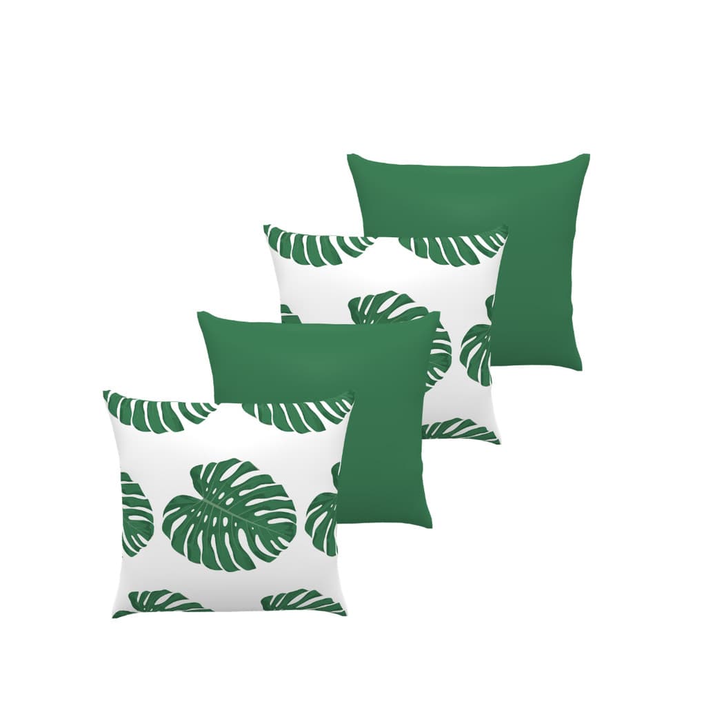 Kit 4 Capas de Almofada Decorativas 45x45 - Coleção Floral