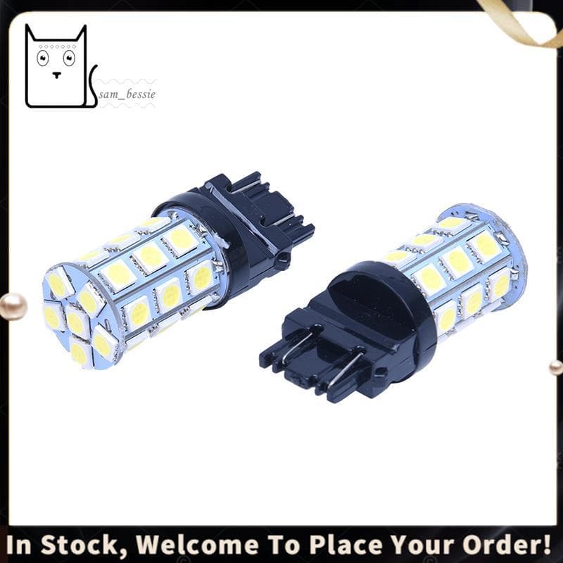 2x T25 W21/5W 3157 7443 XENON Branco 27 5050 SMD Lâmpada LED 12V Luz Do Carro
